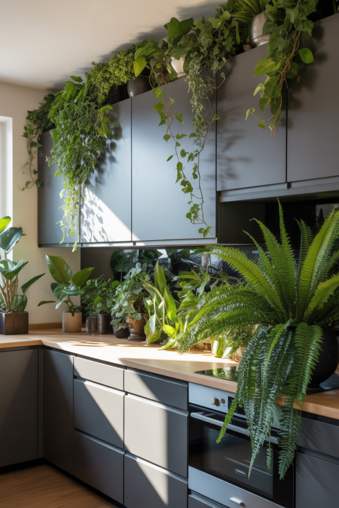 1. Greenery That Softens the Space