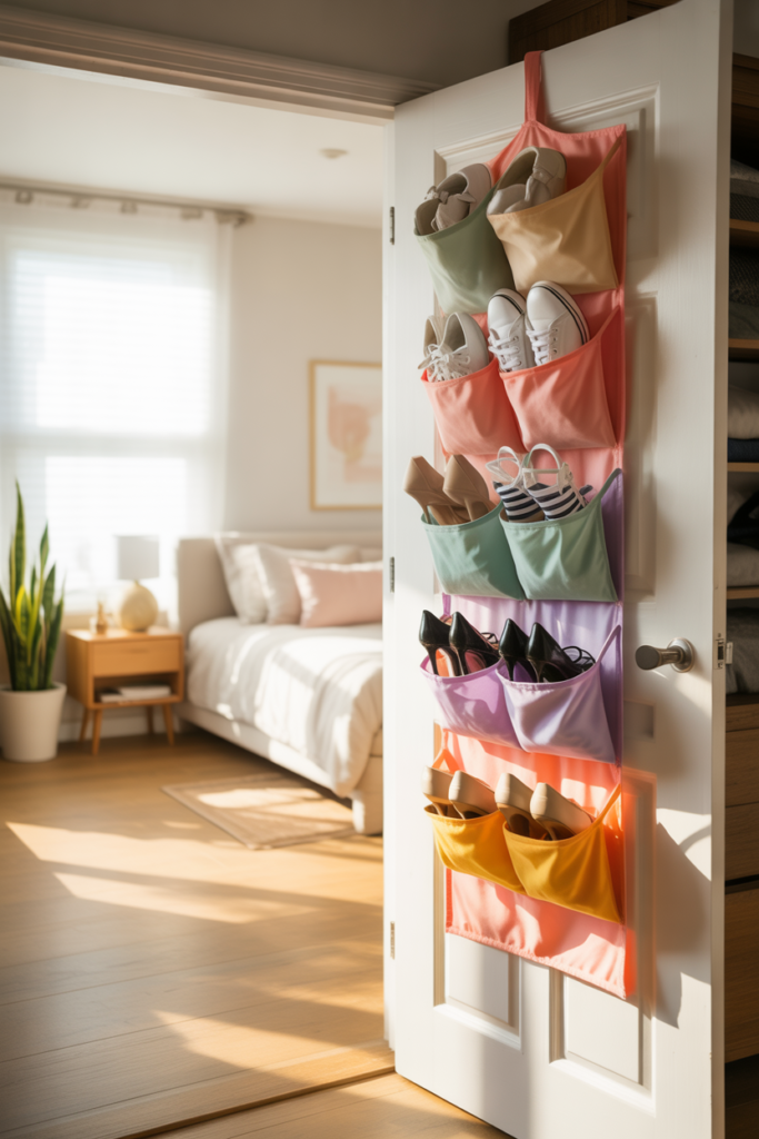 1. Over-the-Door Shoe Organizers for Small Spaces