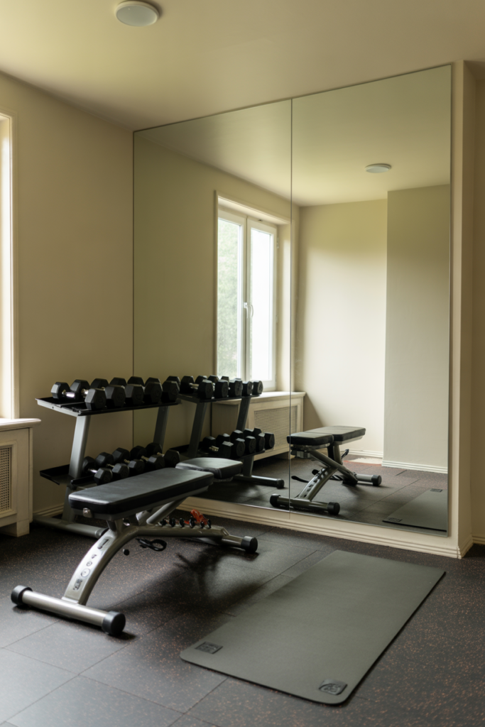 1. Small Space Home Gym Inspiration That Feels Open