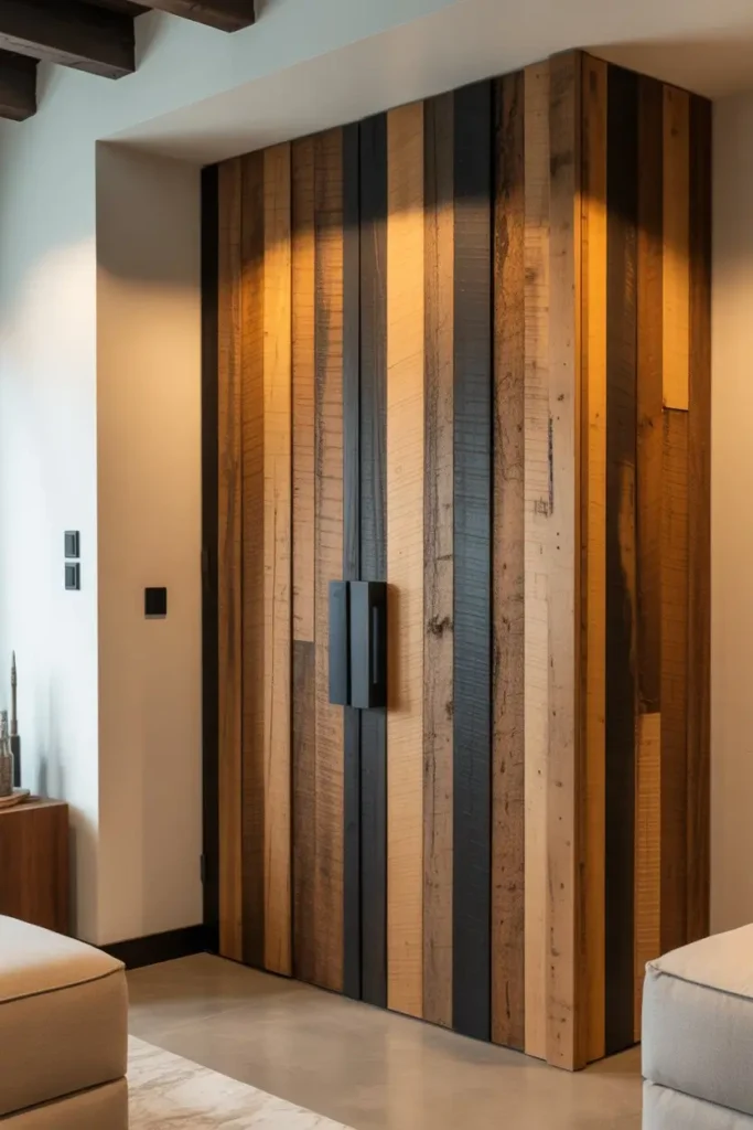 10. Barnwood Accent Doors for Personality
