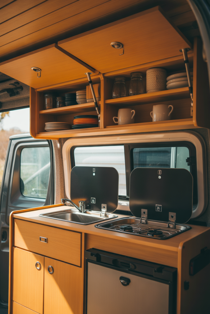 10. Overhead Cabinets with Lift Up Doors