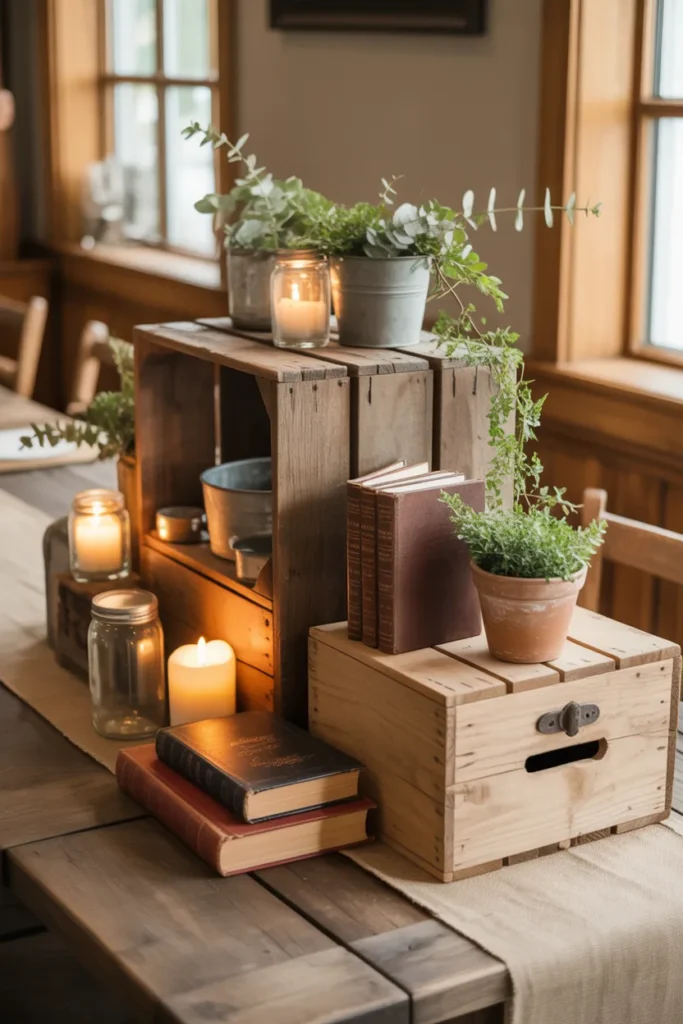 11. Antique Boxes with Soft Decor Layers