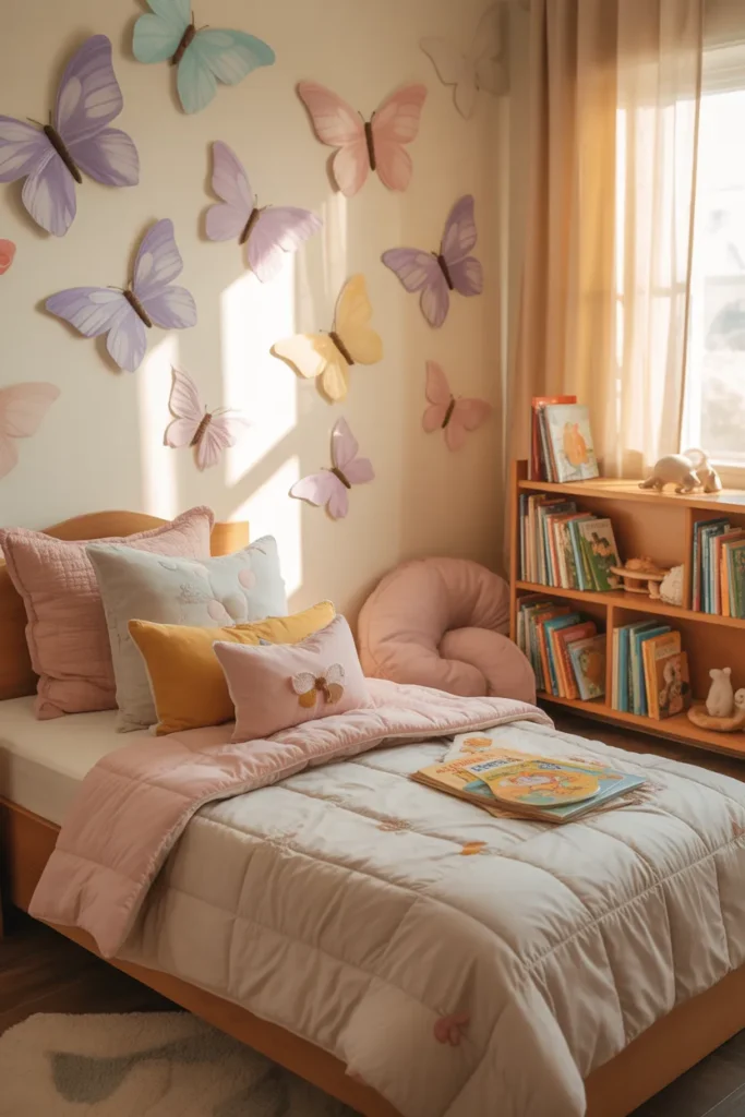 12. Butterfly Wall Decor for Kids’ Bedrooms