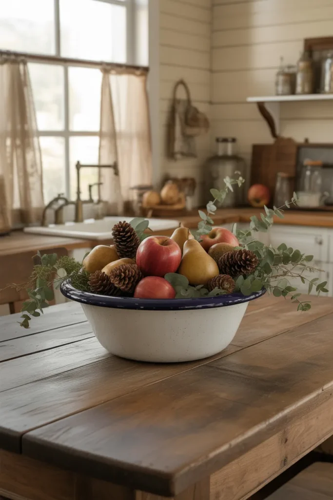 12. Enamel Bowls with Natural Fillers