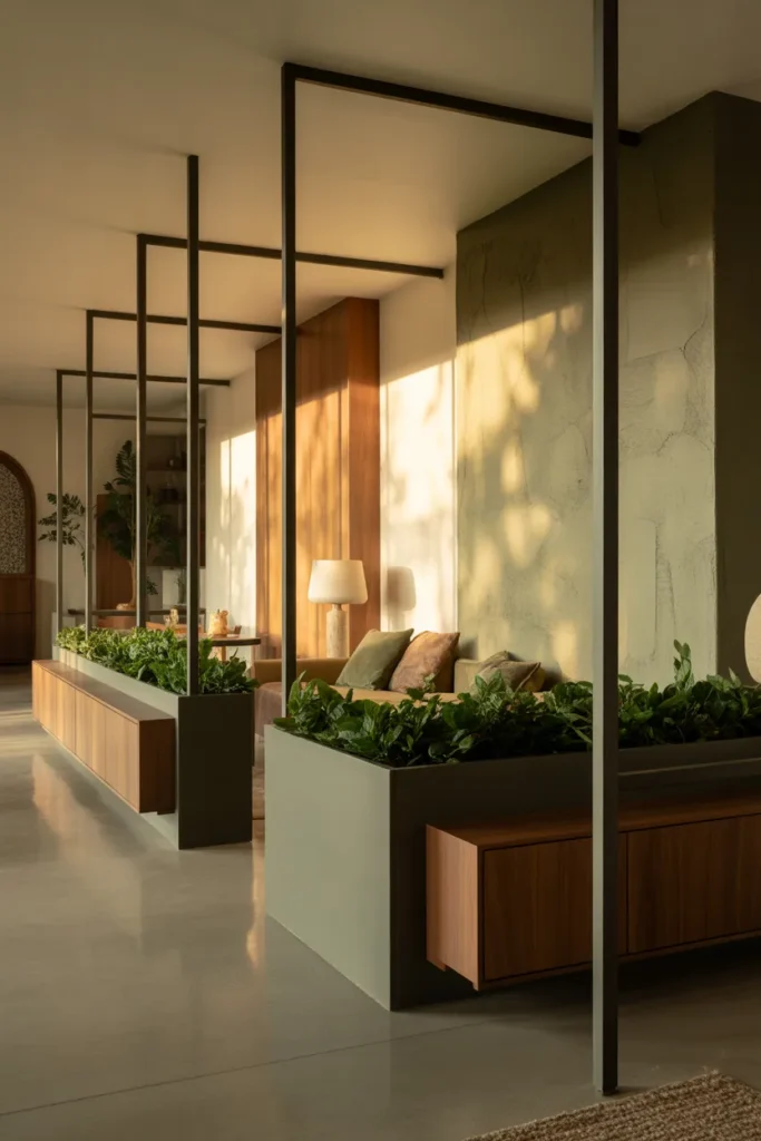 12. Low Half-Walls or Room Dividers