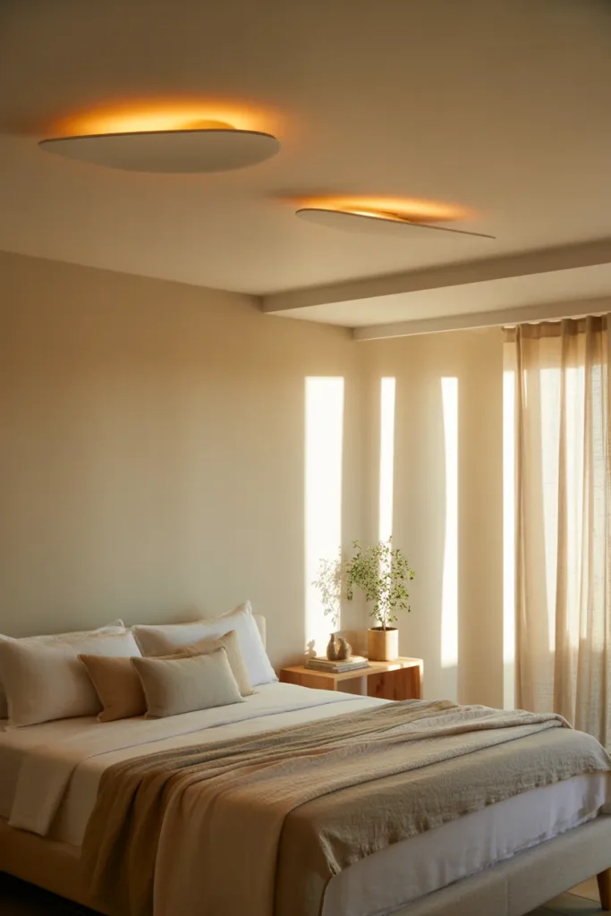 12. Low-Profile Ceiling Lights for Cozy Rooms