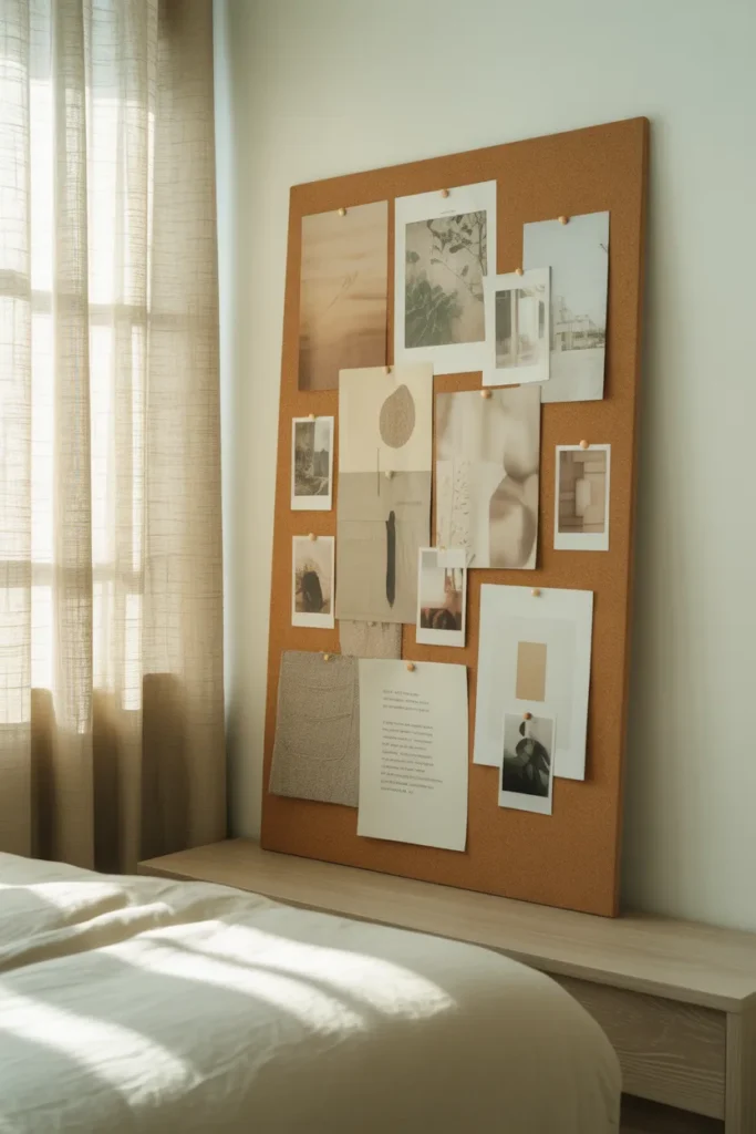 12. Mood Board Cork Board Setup