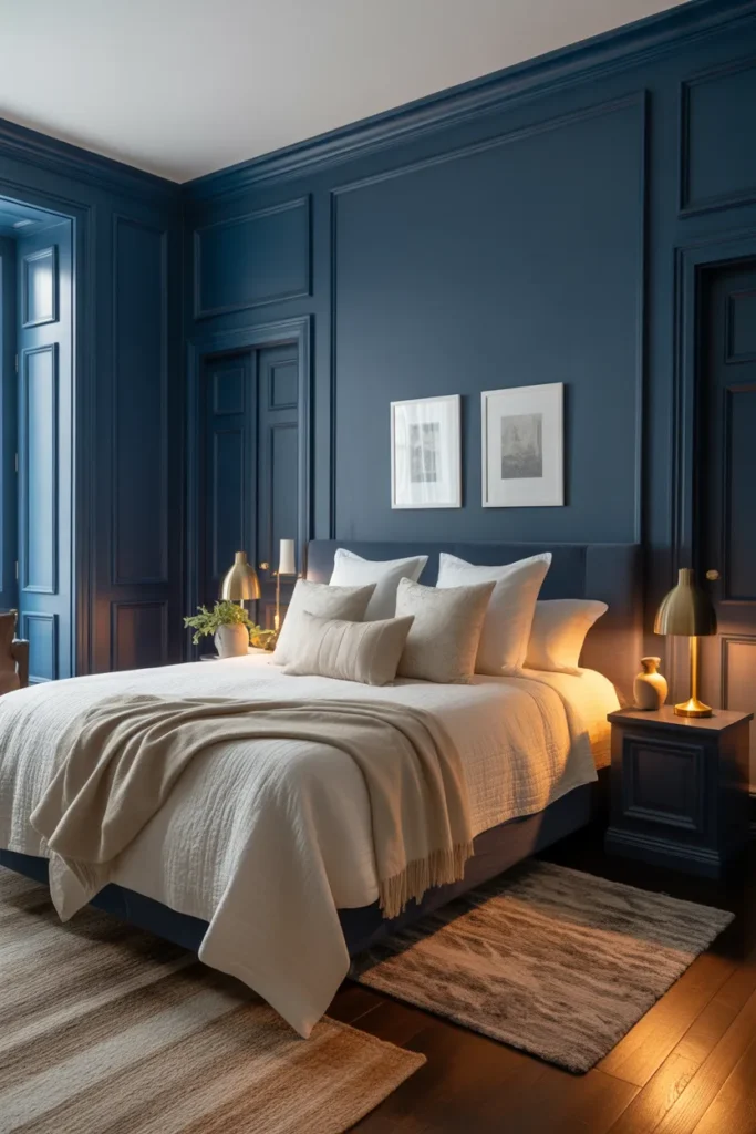 12. Navy Blue with White Trim