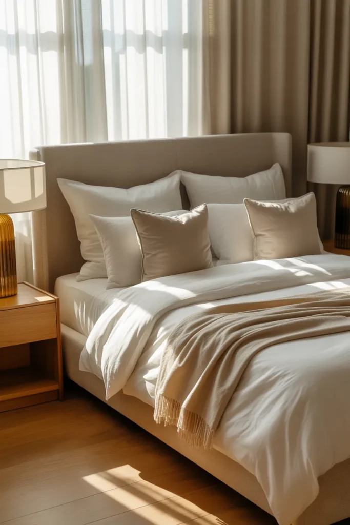 12. Upgrade Bedding for a Hotel Feel