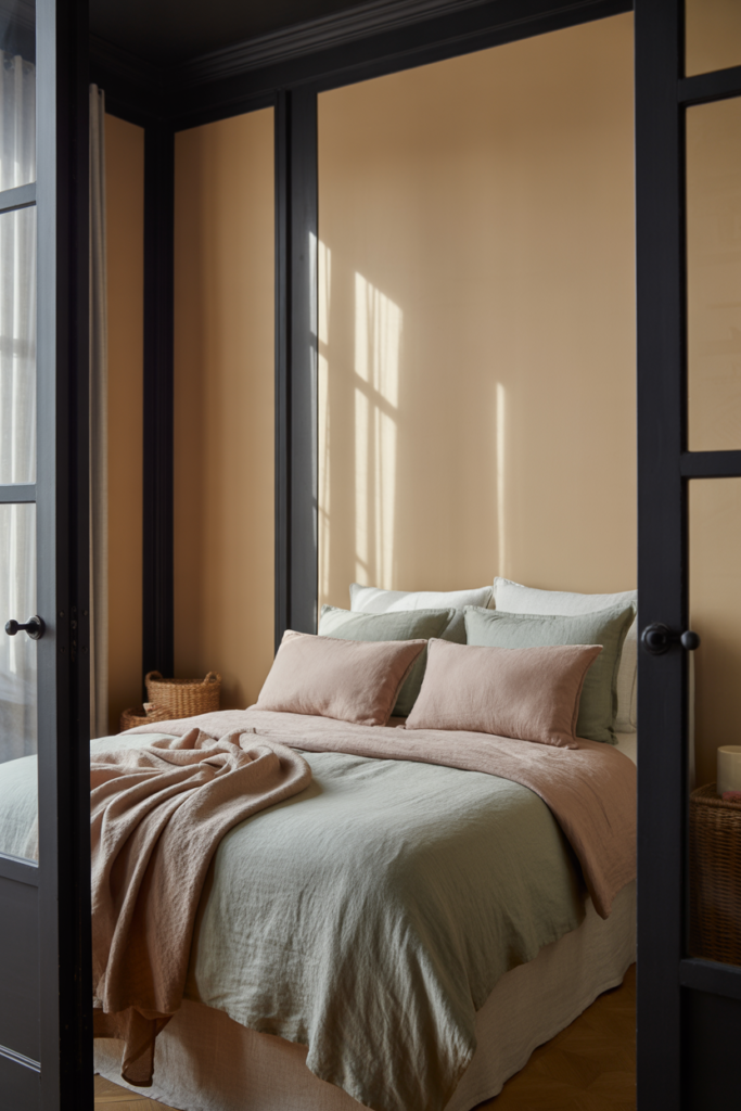 13 Black Trim in Bedrooms for Calm Contrast