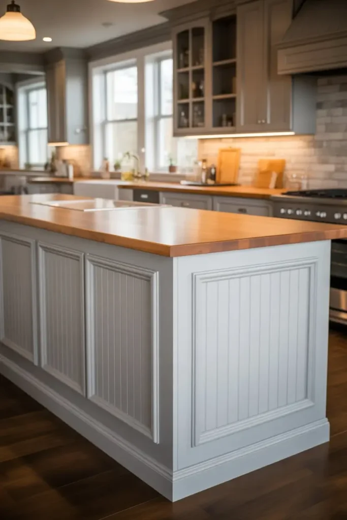 13+ Wainscoting Around Kitchen Islands for Focused Style