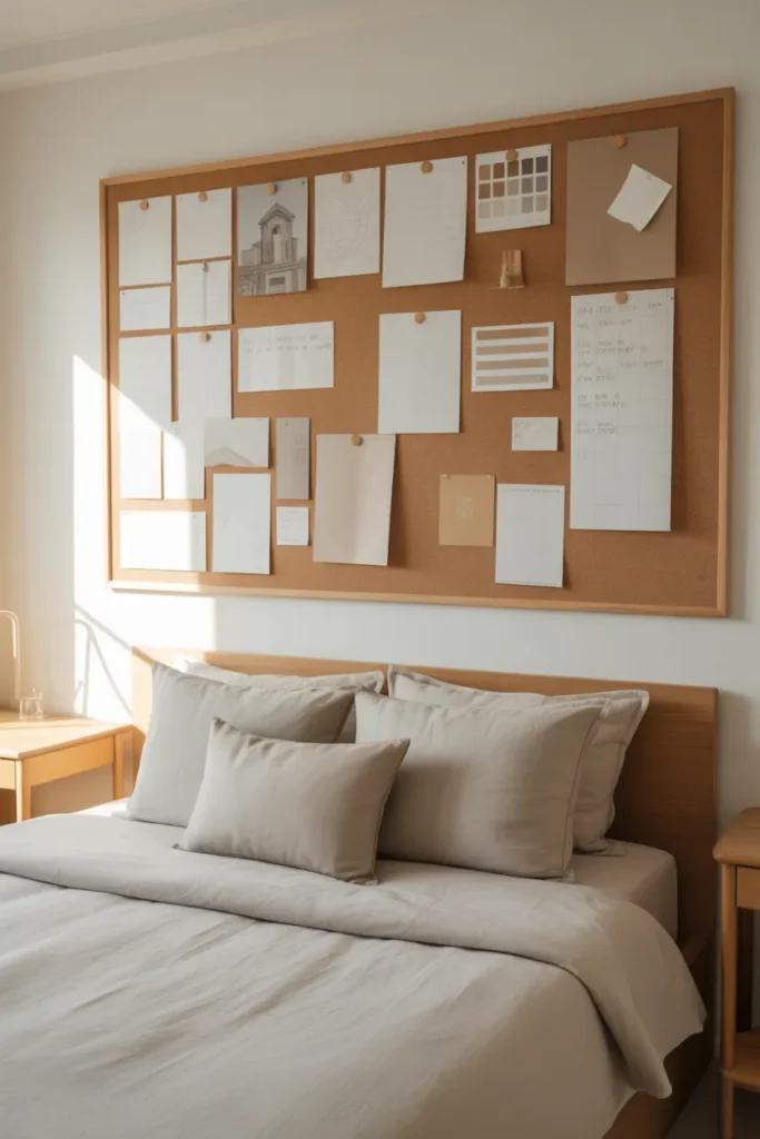 13. Cork Board for Creative Planning