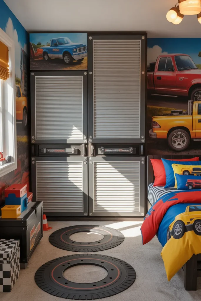 13. Garage-Style Closet Doors