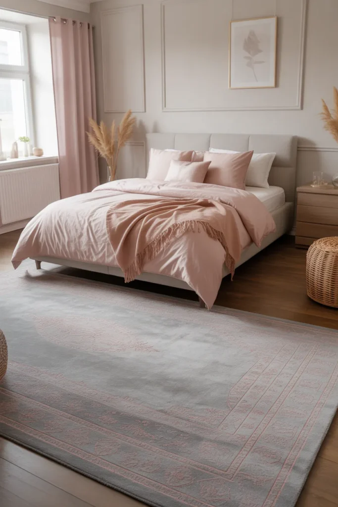 13. Grey Rugs with Hints of Pink