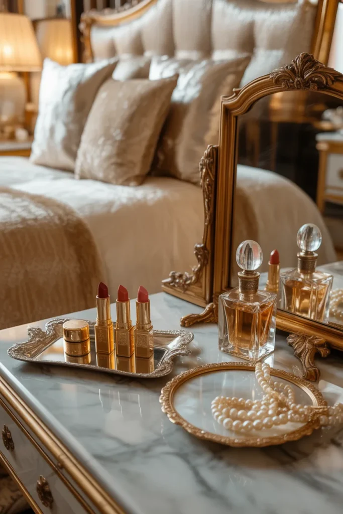 13. Red Lipstick and Hollywood Makeup Displays