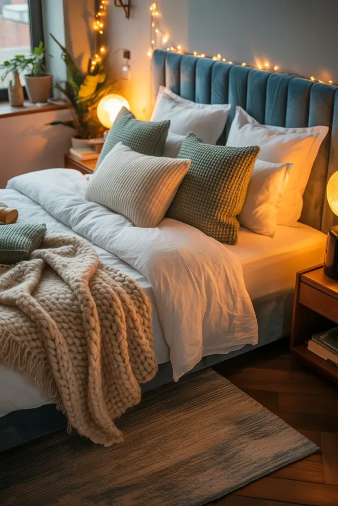 14. Blue Velvet with Layered Textures