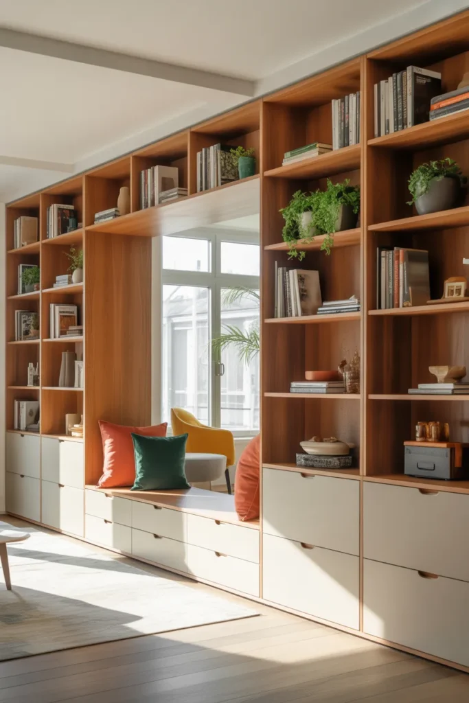 14. Built-in Storage Walls