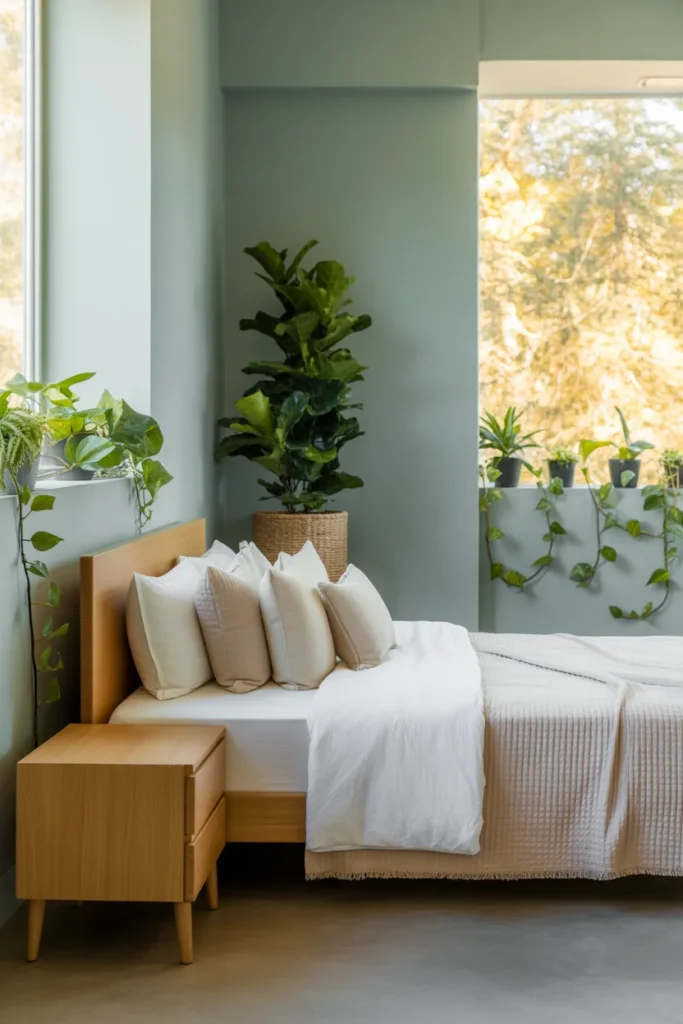 14. Greenery for a Fresh Touch