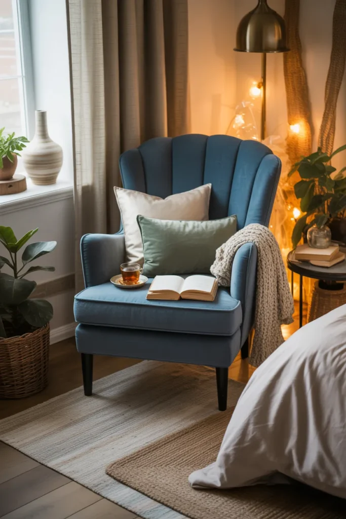 14. Navy Blue Accent Chairs