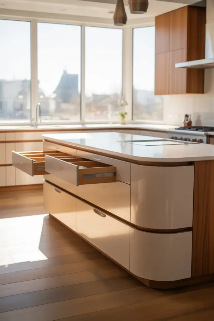 14. Rounded Counter Edges for Comfort and Safety