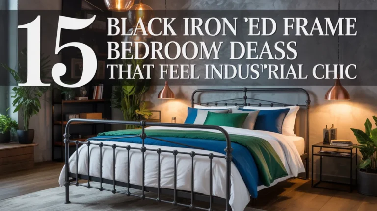 15 Black Iron Bed Frame Bedroom Ideas That Feel Industrial Chic