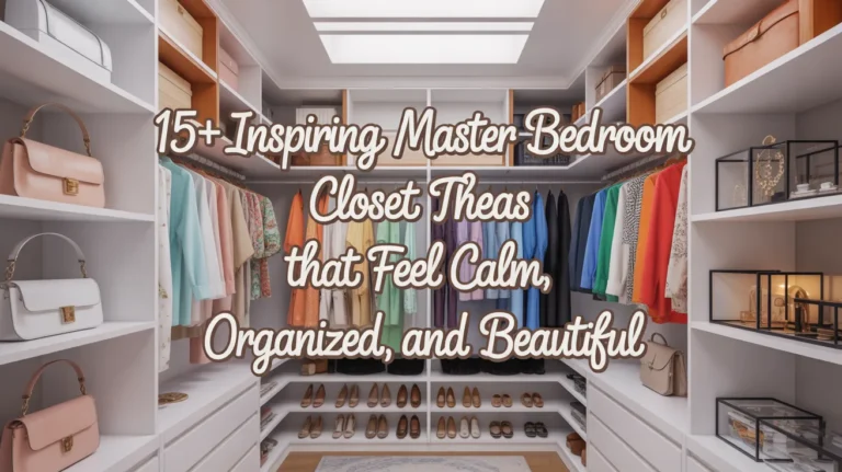 15+ Inspiring Master Bedroom Closet Ideas That Feel Calm, Organized, and Beautiful