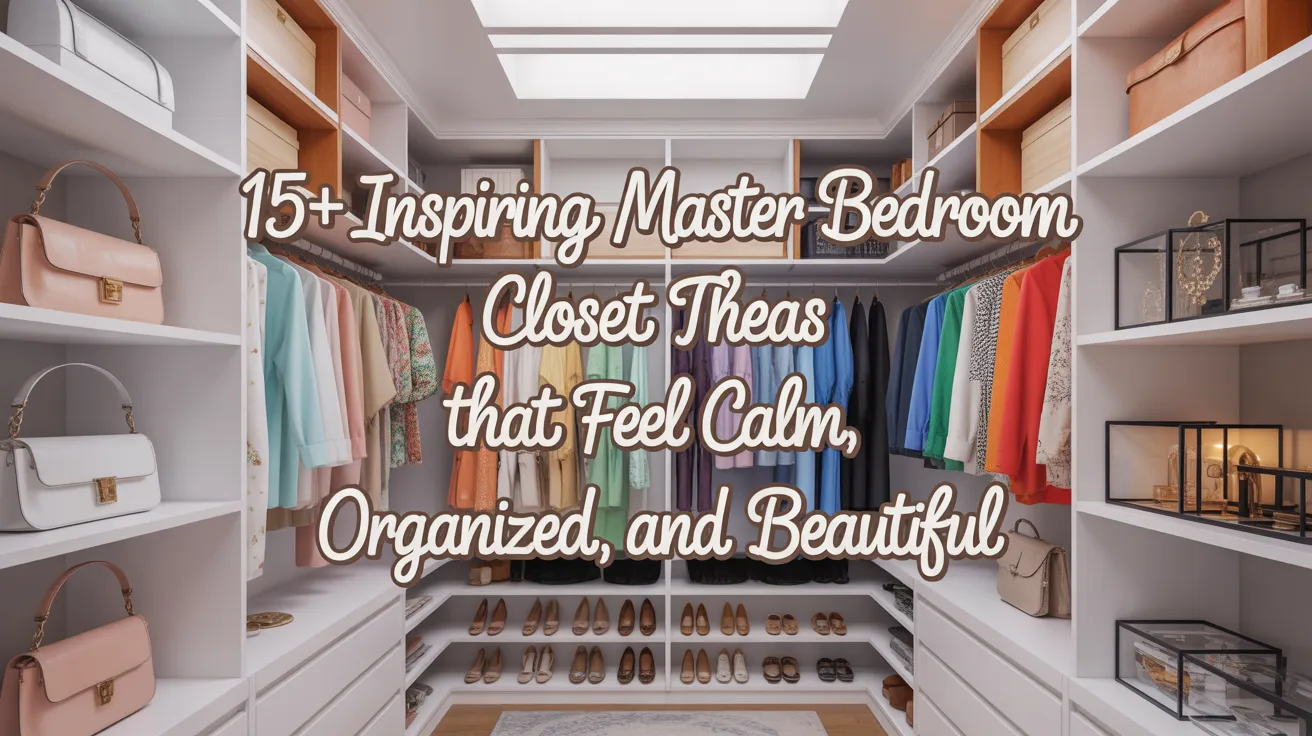 15+ Inspiring Master Bedroom Closet Ideas That Feel Calm, Organized, and Beautiful