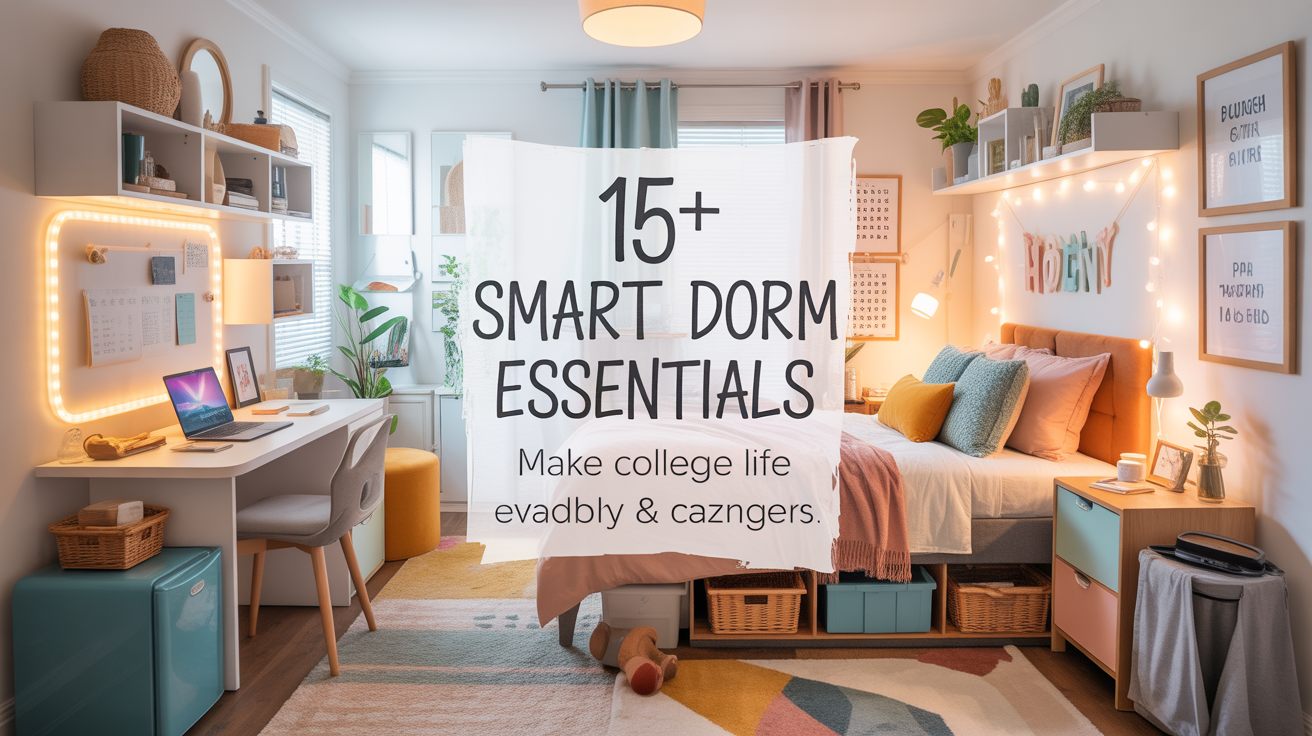 15+ Smart Ideas for Dorm Essentials That Make College Life Easier and Cozier
