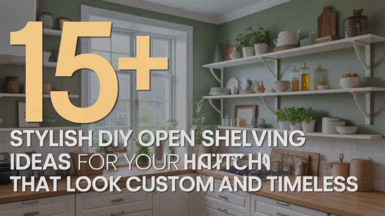 15+ Stylish DIY Open Shelving Ideas for Your Kitchen That Look Custom and Timeless