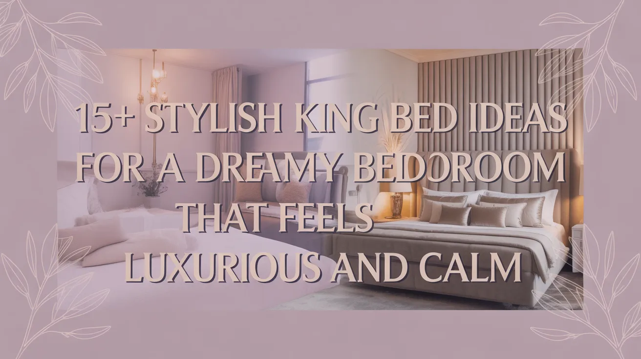 15+ Stylish King Bed Ideas for a Dreamy Bedroom That Feels Luxurious and Calm