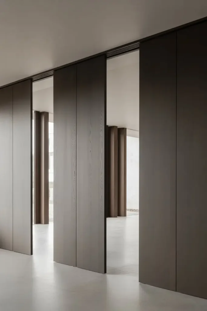 15. Minimalist Sliding Panels for Modern Homes