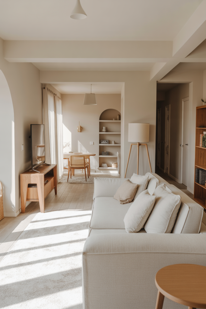 15. Warm White With Soft Gray Accent Rooms