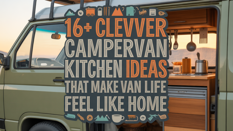 16+ Clever Campervan Kitchen Ideas That Make Van Life Feel Like Home