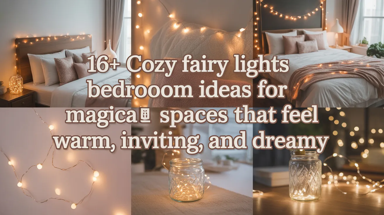 16+ Cozy Fairy Lights Bedroom Ideas for Magical Spaces That Feel Warm, Inviting, and Dreamy