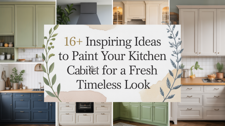 16+ Inspiring Ideas to Paint Your Kitchen Cabinets for a Fresh Timeless Look