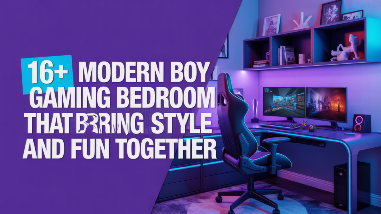 16+ Modern Boy Gaming Bedroom Ideas That Bring Style and Fun Together