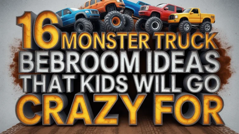 16 Monster Truck Bedroom Ideas That Kids Will Go Crazy For