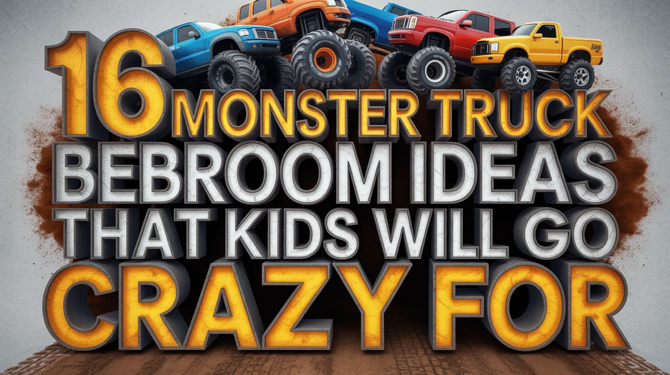 16 Monster Truck Bedroom Ideas That Kids Will Go Crazy For