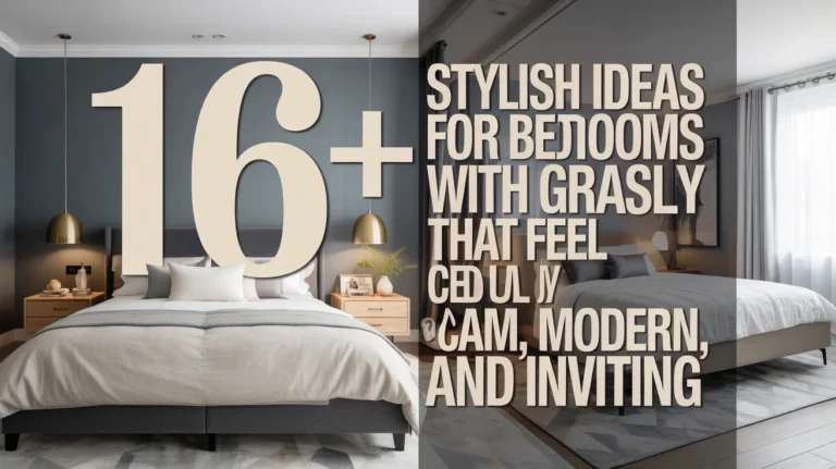 16+ Stylish Ideas for Bedrooms with Gray Walls That Feel Calm, Modern, and Inviting