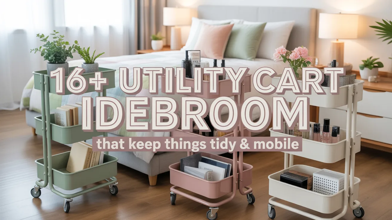 16+ Utility Cart Ideas Bedroom That Keep Things Tidy & Mobile