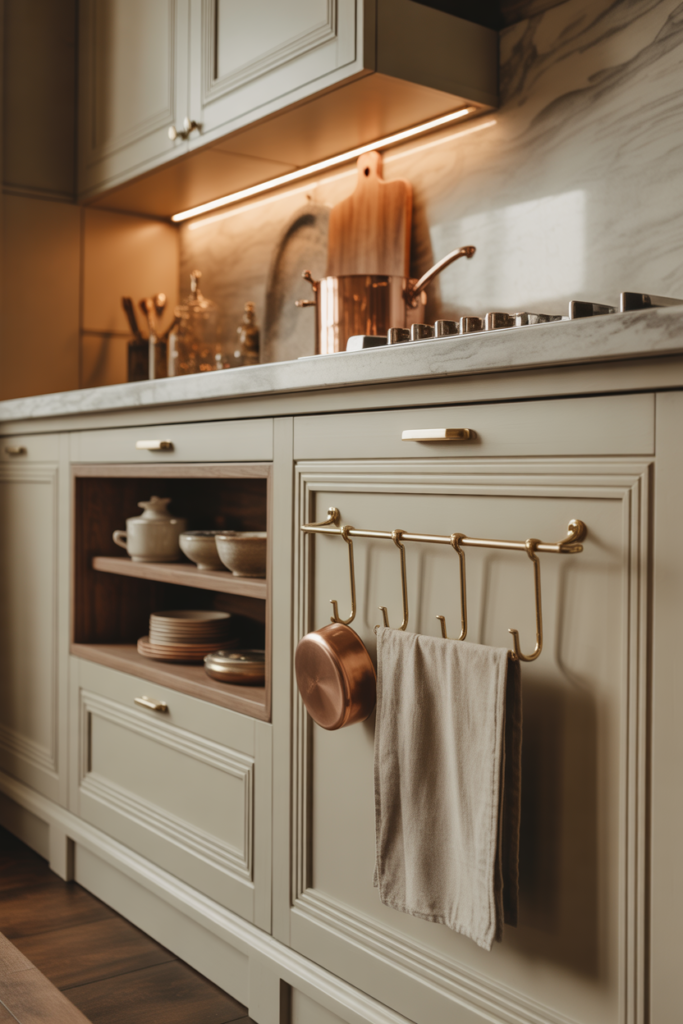 16+ Wainscoting With Integrated Storage for Practical Kitchens