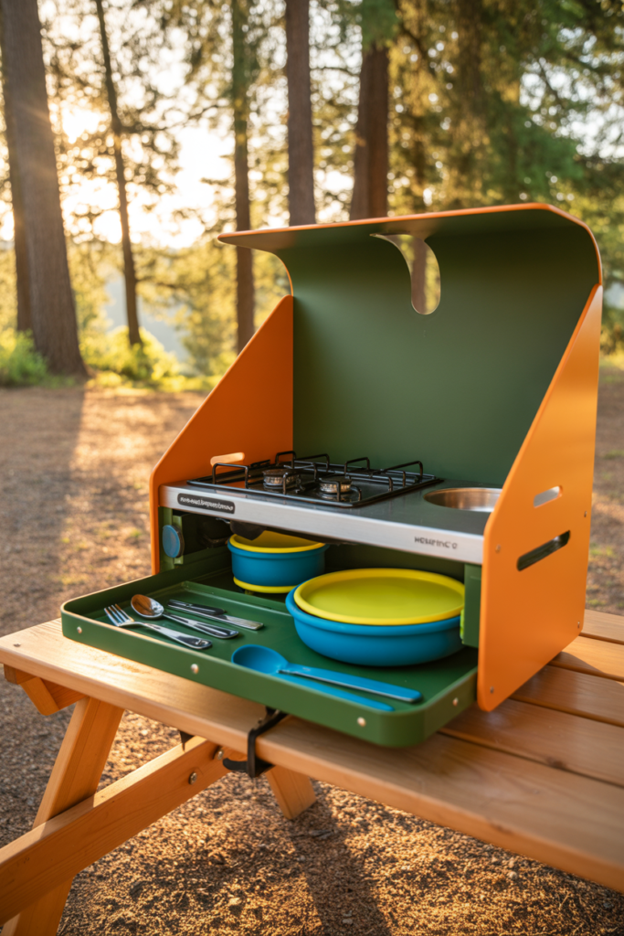 16. Camp Kitchen That Packs Into One Box
