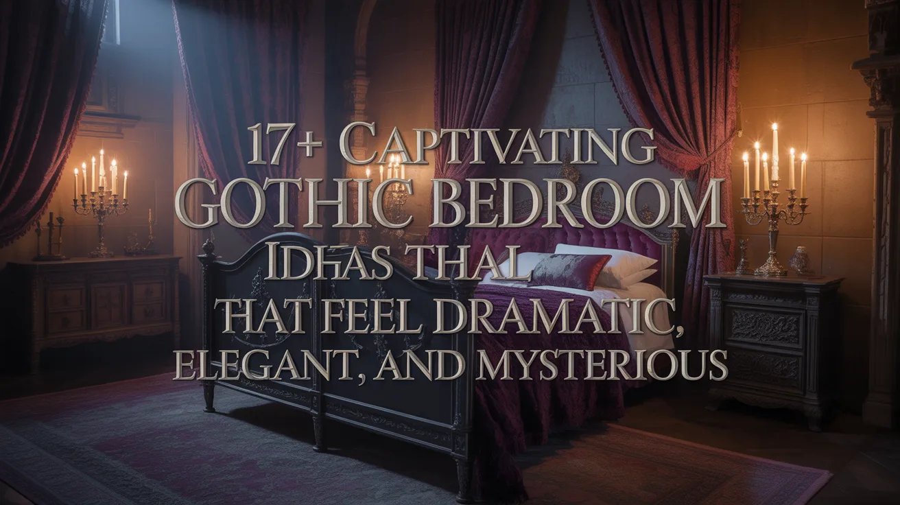 17+ Captivating Gothic Bedroom Ideas That Feel Dramatic, Elegant, and Mysterious
