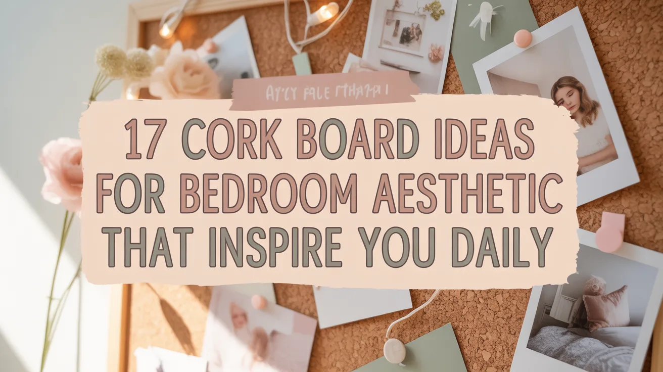 17 Cork Board Ideas for Bedroom Aesthetic That Inspire You Daily