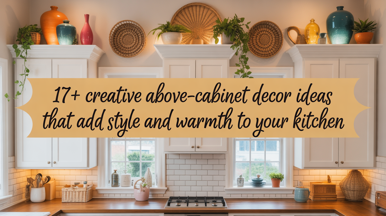 17+ Creative Above-Cabinet Decor Ideas That Add Style and Warmth to Your Kitchen