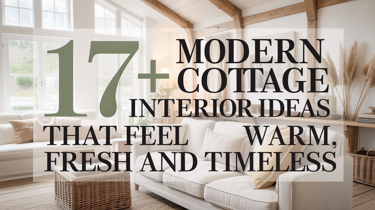 17+ Modern Cottage Interior Ideas That Feel Warm Fresh and Timeless