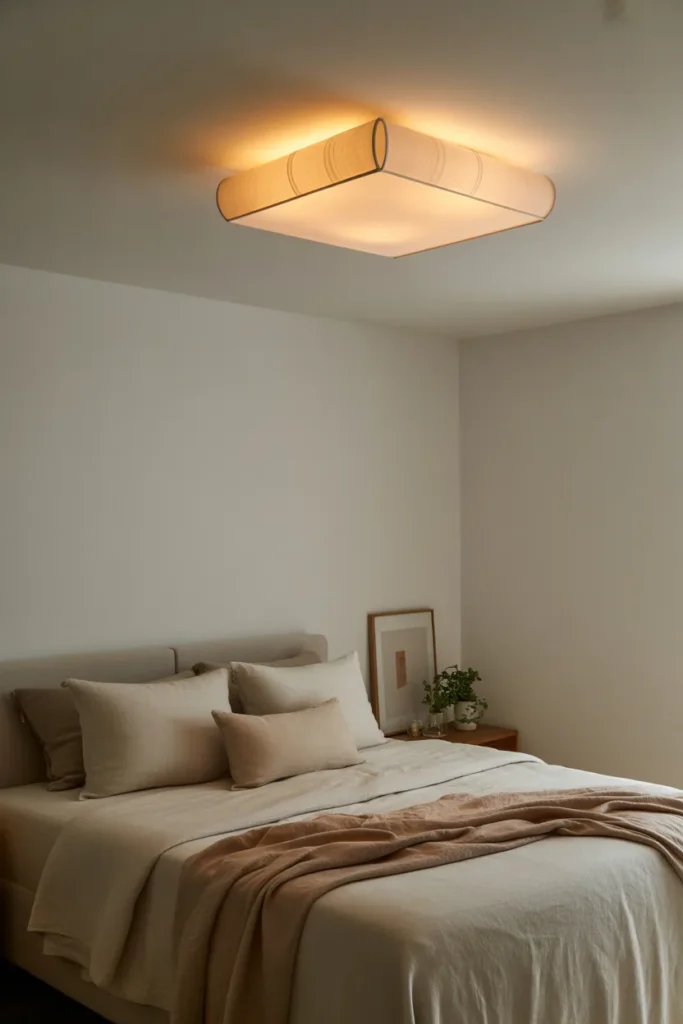 17. Ceiling Lights with Soft Diffusers