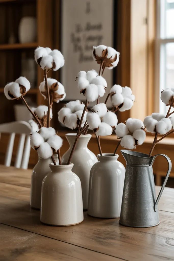 17. Cotton Stems for Soft Farm Texture