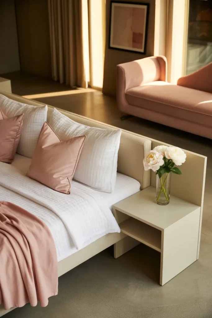 17. Rose Pink for Romantic but Modern Bedrooms