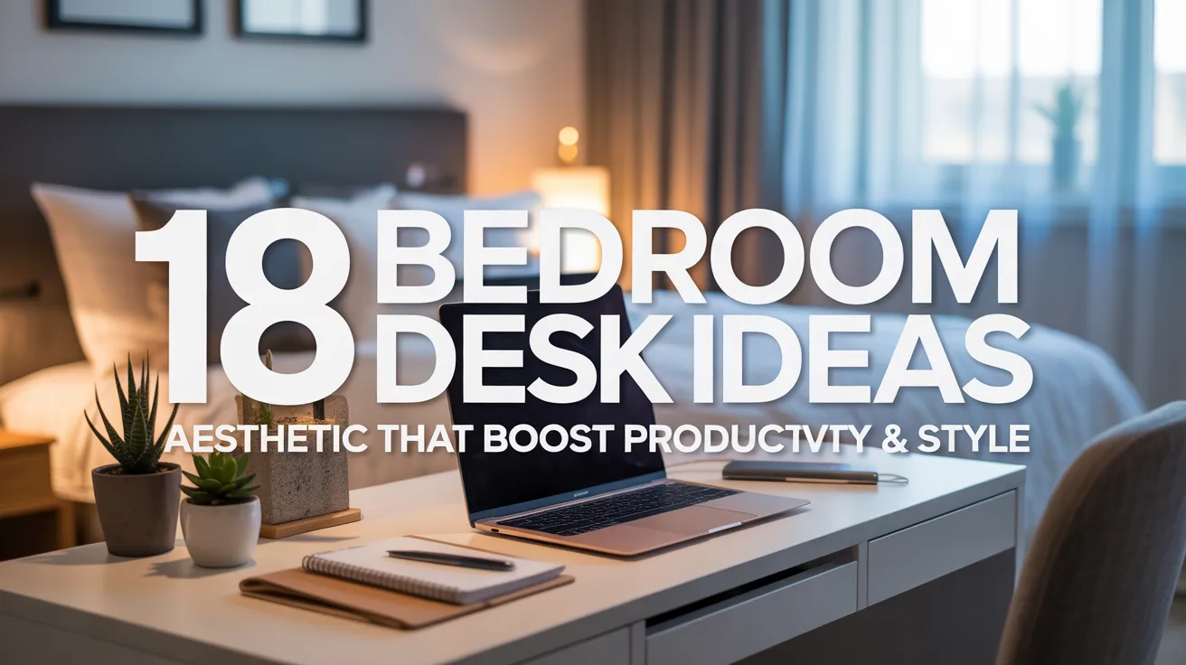 18 Bedroom Desk Ideas Aesthetic That Boost Productivity & Style